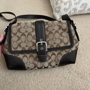 Coach signature logo handbag